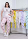 Kolu Dantell Kadın Tişört Pantolon Pijama Takımı 1080 Pembe
