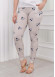 Women's T-Shirt Trousers Pajamas Set with Lace on the Sleeve 1080 Bej