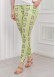 LACE SLEEVE Women's T-Shirt Pants Pajama Set 1081 Açık Yeşil