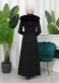Shaomah Trench Coat with Removable Fur Hood - Code 1362 - black