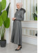 Furry Hooded Faux Leather Short Trench Coat with Tunnel Waist 1344 Gri