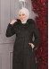 FURRY HOODED ZIPPERED OVERSIZED SUEDE TOPCOAT 1354 Siyah