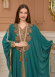 Belted Lace Dubai Kaftan Evening Dress 4106 - green