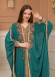 Belted Lace Dubai Kaftan Evening Dress 4106 - green