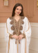 Belted Lace Dubai Kaftan Evening Dress 4106 - white