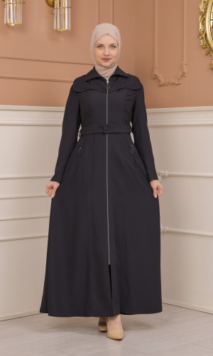 مانطو كلاريتا 1224 - رمادي