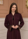 Diamond-Studded Modest Abaya 679 Bordo