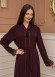 Diamond-Studded Modest Abaya 679 Bordo