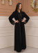 Diamond-Studded Modest Abaya 679 Siyah