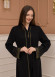 Diamond-Studded Modest Abaya 679 Siyah