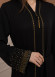 Diamond-Studded Modest Abaya 679 Siyah