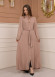Diamond-Studded Modest Abaya 679 Bej