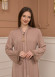 Diamond-Studded Modest Abaya 679 Bej