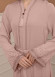 Diamond-Studded Modest Abaya 679 - powder pink/ dusty pink