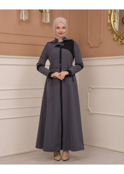 مانطو ترانشوت لونين 1227 - رمادي