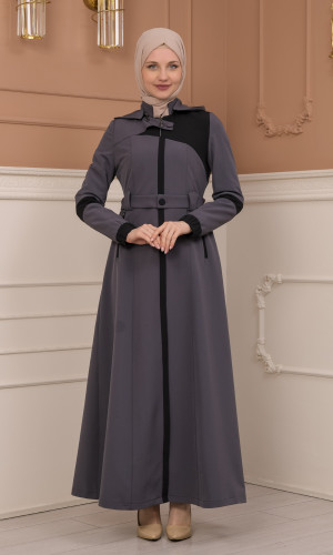 مانطو ترانشوت لونين 1227 - رمادي