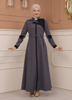 مانطو ترانشوت لونين 1227 - رمادي