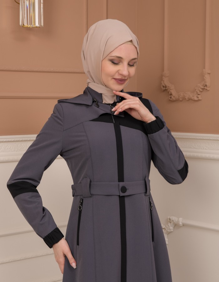 مانطو ترانشوت لونين 1227 - Antrasıt