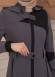 Belted Zippered Parachute Hooded Topcoat 1227 - Antrasıt
