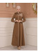 Belted Zippered Parachute Hooded Topcoat 1227 - tan