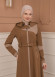 Belted Zippered Parachute Hooded Topcoat 1227 - tan