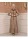 Belted Zippered Parachute Hooded Topcoat 1227 - light brown