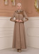 Belted Zippered Parachute Hooded Topcoat 1227 - light brown