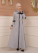 Belted Zippered Parachute Hooded Topcoat 1227 - gray