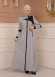 Belted Zippered Parachute Hooded Topcoat 1227 - gray