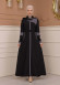 Belted Zippered Parachute Hooded Topcoat 1227 - dark Anthracite