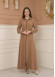 Belted Zippered Prada Hooded Abaya Dress 1228 - beige