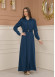 Belted Zippered Prada Hooded Abaya Dress 1228 - turquoise