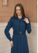 Belted Zippered Prada Hooded Abaya Dress 1228 - turquoise