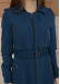 Belted Zippered Prada Hooded Abaya Dress 1228 - turquoise