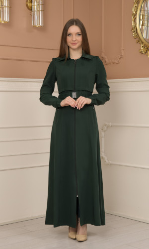 مانطو برادا ذو اكمام مطاط 1228  - اخضر