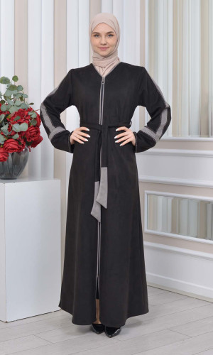 عباية شاموا نسائي 1352 - فضي