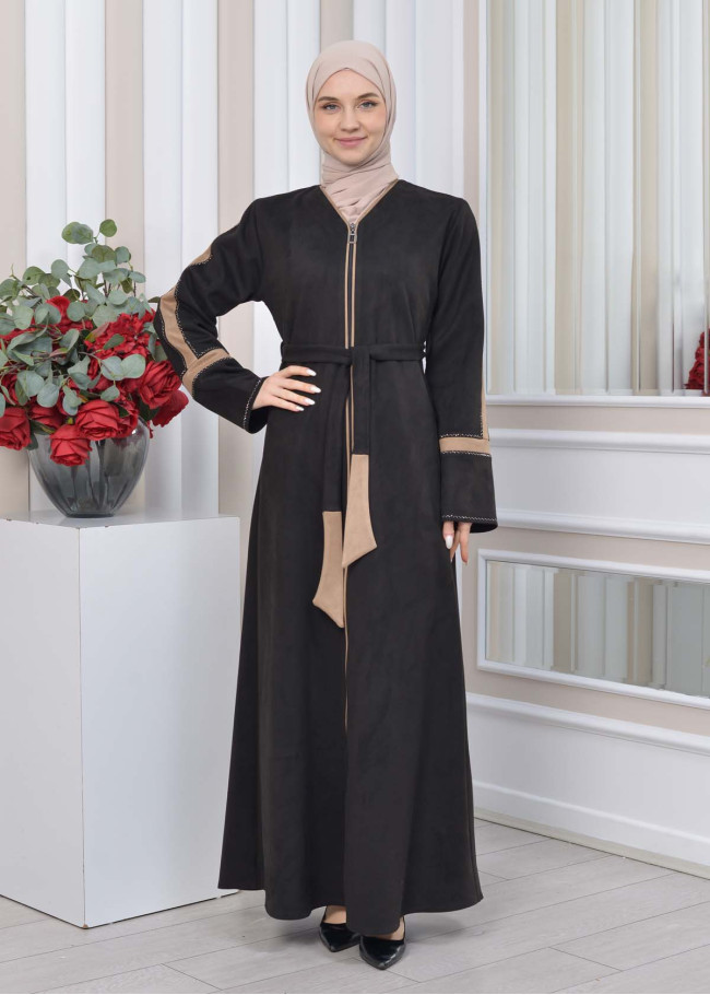 BELTED ZIPPERED SUEDE ABAY 1352 Bej