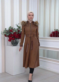 ترانشكوت شاموا نسائي كلوش  1339 - عسلي