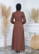 Modamix women Coat Hoodied Trenchcoat of Rose Rise fabric 242 taba