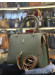 Modern Design Luxury Leather Womens Handbag - Code 981 - khaki