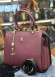 Modern Design Luxury Leather Womens Handbag - Code 981 - burgundy