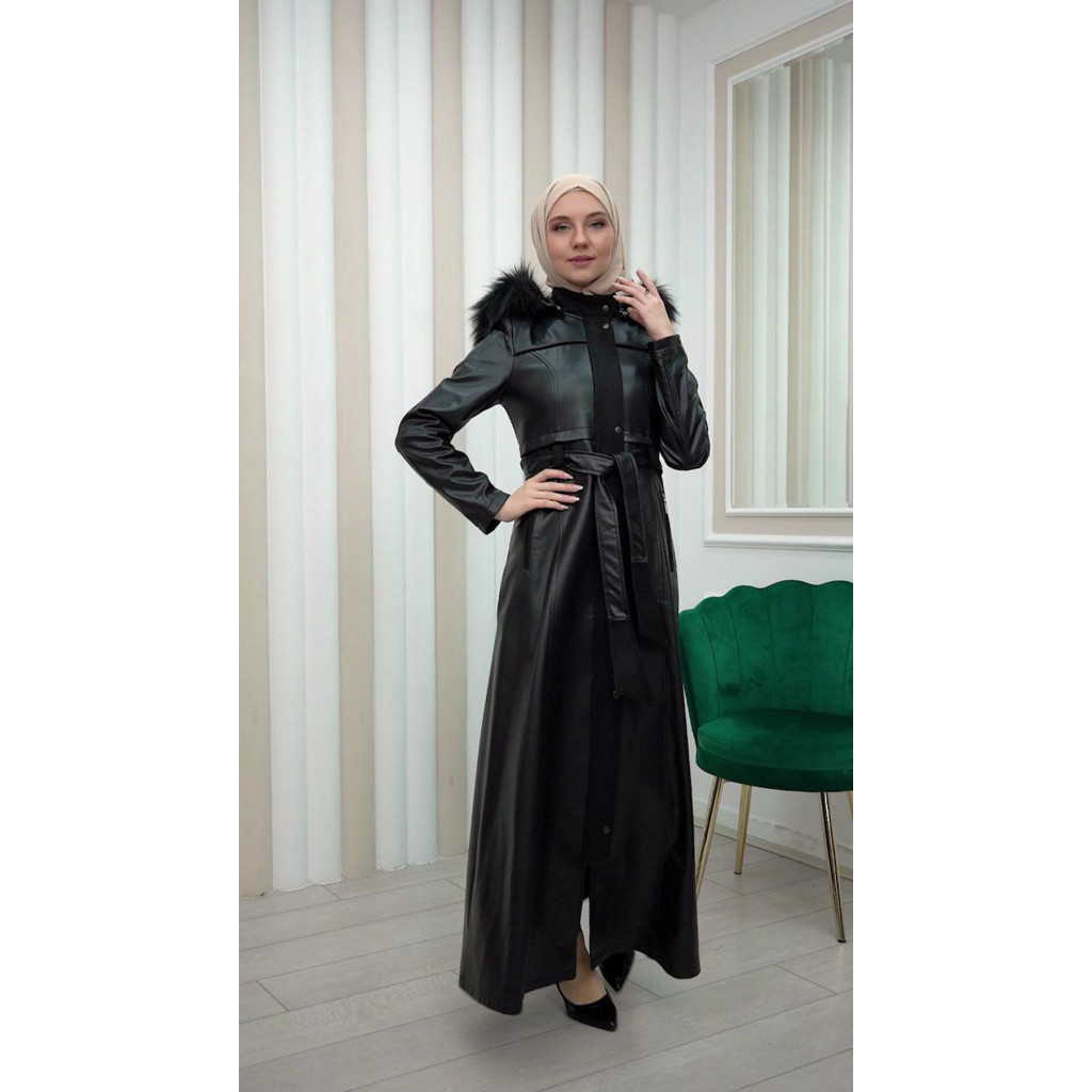 【PORTERNA】Pleated Hooded Long Coat Jacques 25| long hooded victorian coat (100% wool) – Linennaive