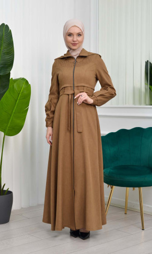 مانطو حجاب برادا مع حزام 1206 - شوكو كاشف