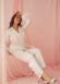 Pembe Tüylü Satan Pijama 1090-2 - Pembe