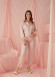 Light pink Feather Elegance satin pijama 1090-5 - powder pink/ dusty pink