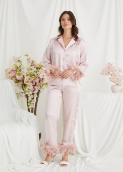 بجامة مع الريش البودرة 1090-5 - بودرة