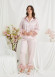 Light pink Feather Elegance satin pijama 1090-5 - powder pink/ dusty pink