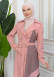 SHAWL COLLAR BELT WOMEN'S PARACHUTE TRENCH COAT 1347 Pembe