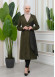 SHAWL COLLAR BELT WOMEN'S PARACHUTE TRENCH COAT 1347 Haki