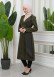 SHAWL COLLAR BELT WOMEN'S PARACHUTE TRENCH COAT 1347 Haki